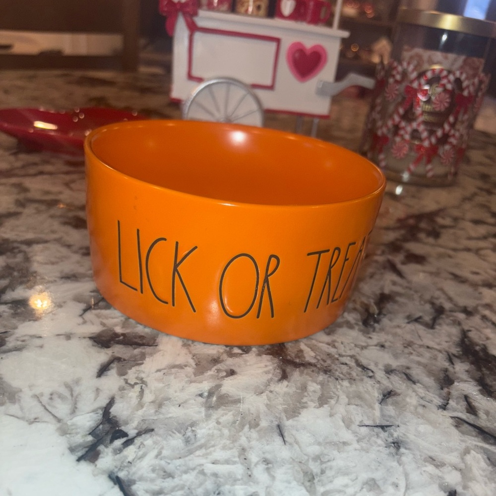 Rae Dunn Lick or Treat Dog Bowl